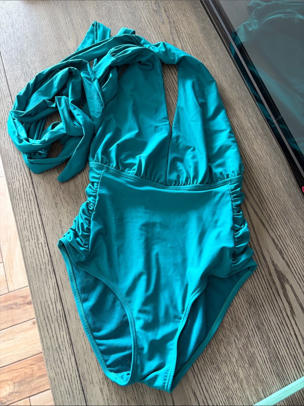 Nicole Miller Teal One-Piece Swimsuit